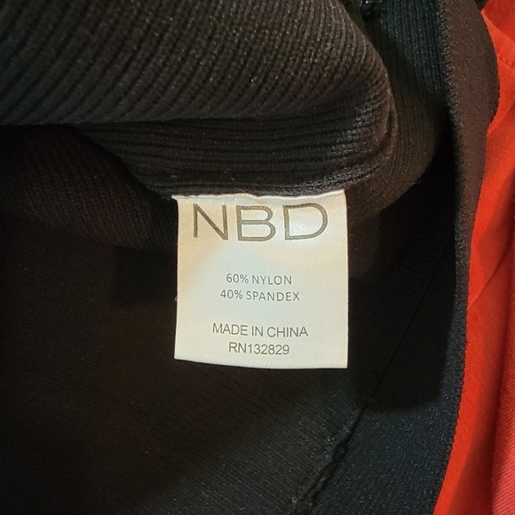 NBD x REVOLVE My Confession Bodycon Dress Sz XS Black Cut-Out Mini Coquette Girl - Picture 10 of 12